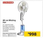 Goldair 40cm Misting Fan 