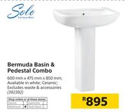Solo Bermuda Basin & Pedestal Combo