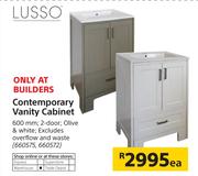 Lusso Contemporary Vanity Cabinet-Each