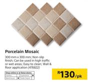 Porcelain Mosaic 300mm x 300mm-pk