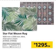 Star Flat Weave Rug 1600mm x 2300mm-Each