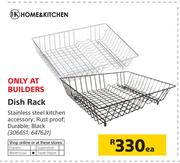 Home & Kitchen Dish Rack Black-Each