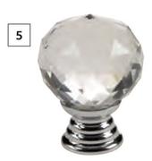 Silver Acrylic Golf Ball Knob