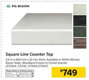 PG Bison Square Line Counter Top