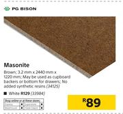 PG Bison Masonite White
