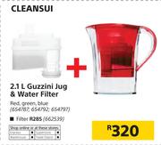 Cleansui 2.1L Guzzini Jug & Water Filter