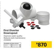 First Diverter Downspout