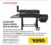 Megamaster Coalsmith Series Alpha Grill & Smoker