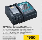 Makita 18V Li-Ion Compact Fast Charger