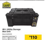 Campmaster 46Ltr Utility Storage Box Unit Black