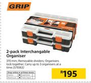 Grip 2 Pack Interchangeable Organiser