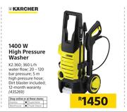 Karcher 1400W High Pressure Washer