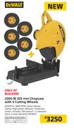 Dewalt 2300W 355mm Chopsaw With 5 Cutting Wheels DZ87ZOV