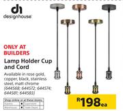 Design House Lamp Holder Cup & Cord-Each