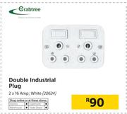 Crabtree Double Industrial Plug 2X16 Amp White