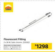 Radiant Flourescent Fitting 2X36W Satin Chrome