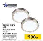 Bright Star 18V Ceiling Fitting LED-Each