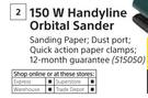 Ryobi 150W Handyline Orbital Sander-Each