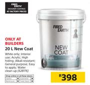 Fired Earth 20Ltr New Coat