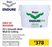 Duram Endure 10Ltr Smooth Matt Wall & Ceiling