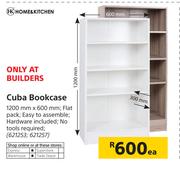 Home & Kitchen Cuba Bookcase 1200mm x 600mm-Each