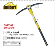 Builders Pick Head 2.3kg, Forged Steel