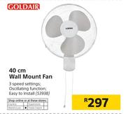Goldair 40cm Wall Mount Fan