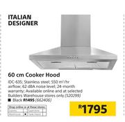 Italian Designer 60cm Cookerhood IDC-635 (Stainless Steel)