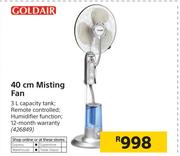 Goldair 40cm Misting Fan