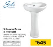 Solo Solomon Basin & Pedestal
