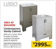 Lusso Contemporary Vanity Cabinet-Each