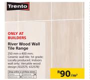 Trento River Wood Wall Tile Range 250mm x 400mm-Per Sqm