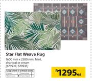 Star Flat Weave Rug 1600mm x 2300mm-Each