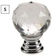 Silver Acrylic Golf Ball Knob