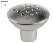 Dull Nickel Stipple Knob 34mm