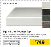 PG Bison Square Line Counter Top