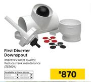 First Diverter Downspout