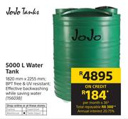 Jojo Tanks 5000L Water Tank 1820mm x 2255mm