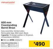 Megamaster 700mm Freestanding Barrel Braai