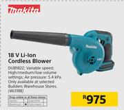Makita 18V Li-Ion Cordless Blower
