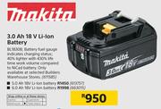 Makita 3.0 Ah 18V Li-Ion Battery