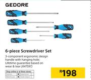 Gedore 6 Piece Screwdriver Set