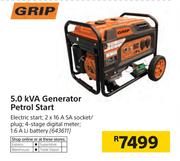 Grip 5.0 KVA Generator Petrol Start