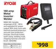 Ryobi 140 Amp Metal Inverter Welder