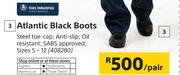 Bata Industriies Atlantic Black Boots-Per pair