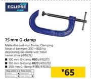 Eclipse 75mm G-Clamp