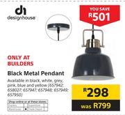 Designhouse Black Metal Pendant