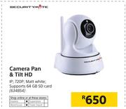Securitymate Camera Pan & Tilt HD
