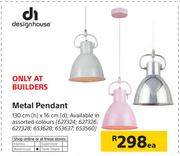 Designhouse Metal Pendant-Each