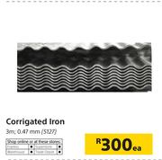 Corrigated Iron 3m 0.47mm-Each